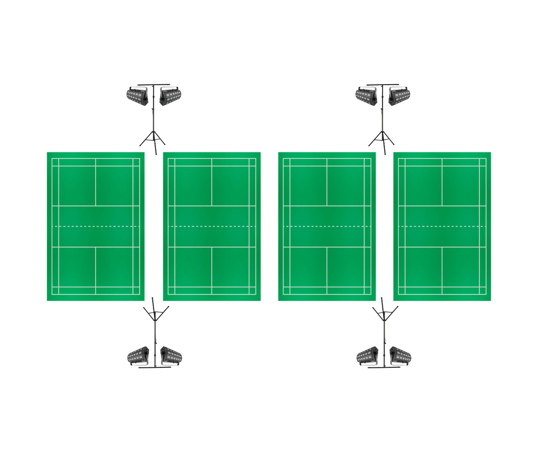 Natminton – Komplettpaket für 4 Spielfelder