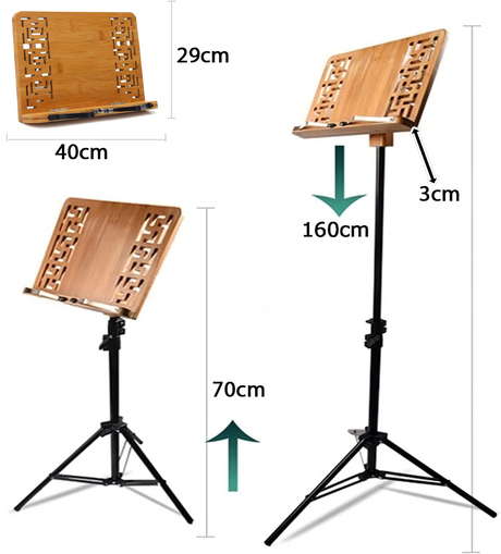Nodestativ i træ (70-160cm)