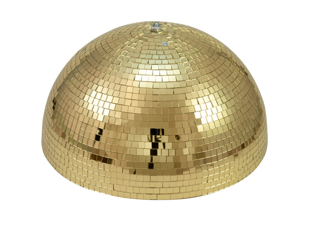 EUROLITE Halbe Spiegelkugel 40 cm gold motorisiert