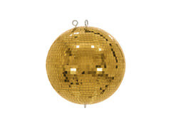 EUROLITE Set Spiegelkugel 30cm gold mit Ständer und schwarzem Stativ-cover