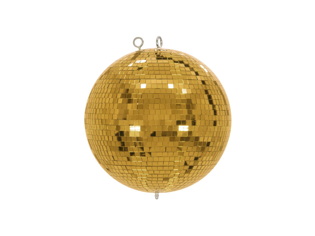 EUROLITE Set Spiegelkugel 30cm gold mit Ständer und schwarzem Stativ-cover