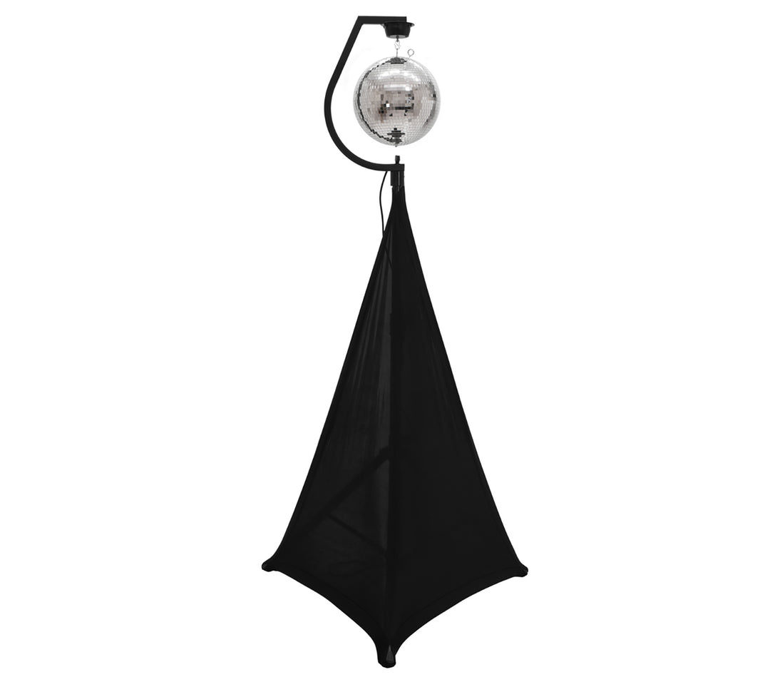 Halter mit Motor für Spiegelkugeln bis 30cm (Schwarz)