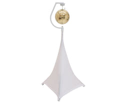 Halter mit Motor für Spiegelkugeln bis 30cm (Weiß)
