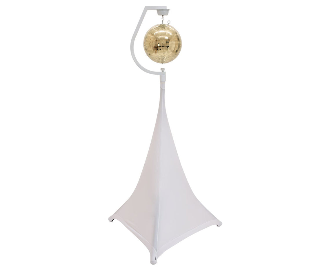 Halter mit Motor für Spiegelkugeln bis 30cm (Weiß)