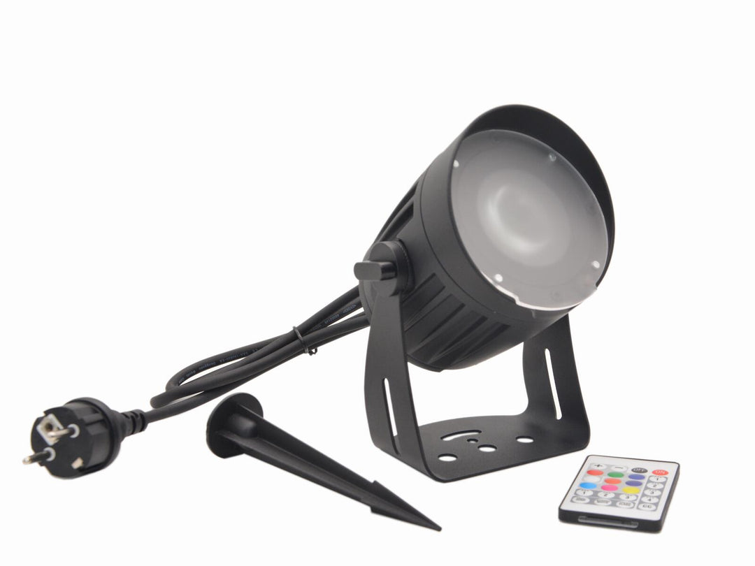EUROLITE LED Outdoor-Spot 15W RGBW mit Erdspieß