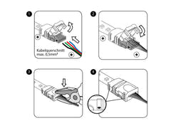 EUROLITE LED-Streifen flexibler Verbinder 2Pin 8mm