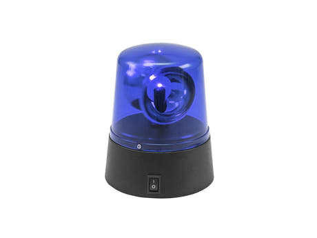 EUROLITE LED Mini-Polizeileuchte blau USB/Batterie