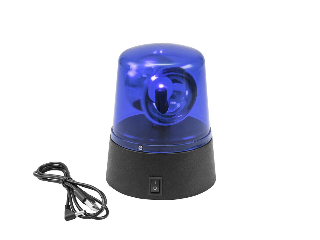 EUROLITE LED Mini-Polizeileuchte blau USB/Batterie