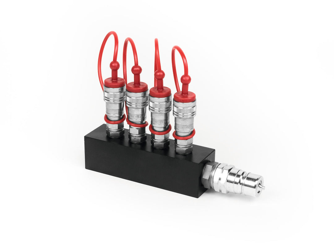 TCM FX CO2-Verteilerblock (4x3/8 in to 1x3/4 out)