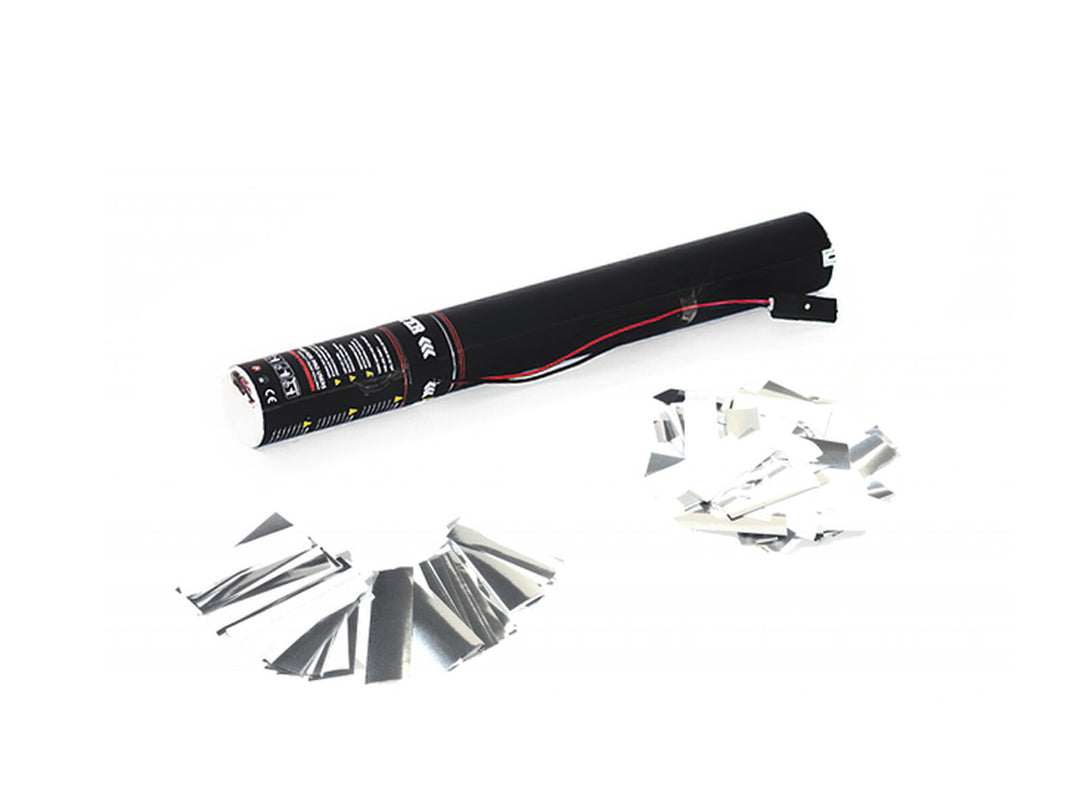 TCM FX Electric Confetti Cannon 50cm, weiß/silber