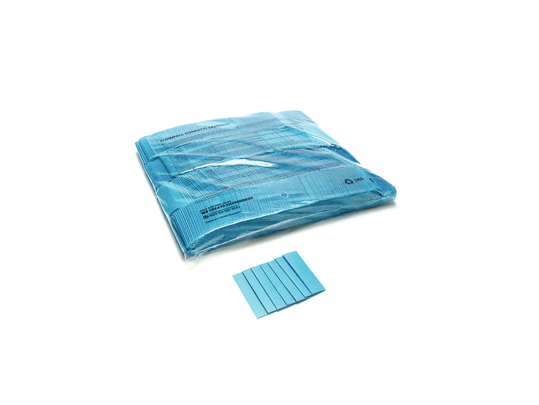 TCM FX Slowfall Konfetti rechteckig 55x18mm, light blue, 1kg