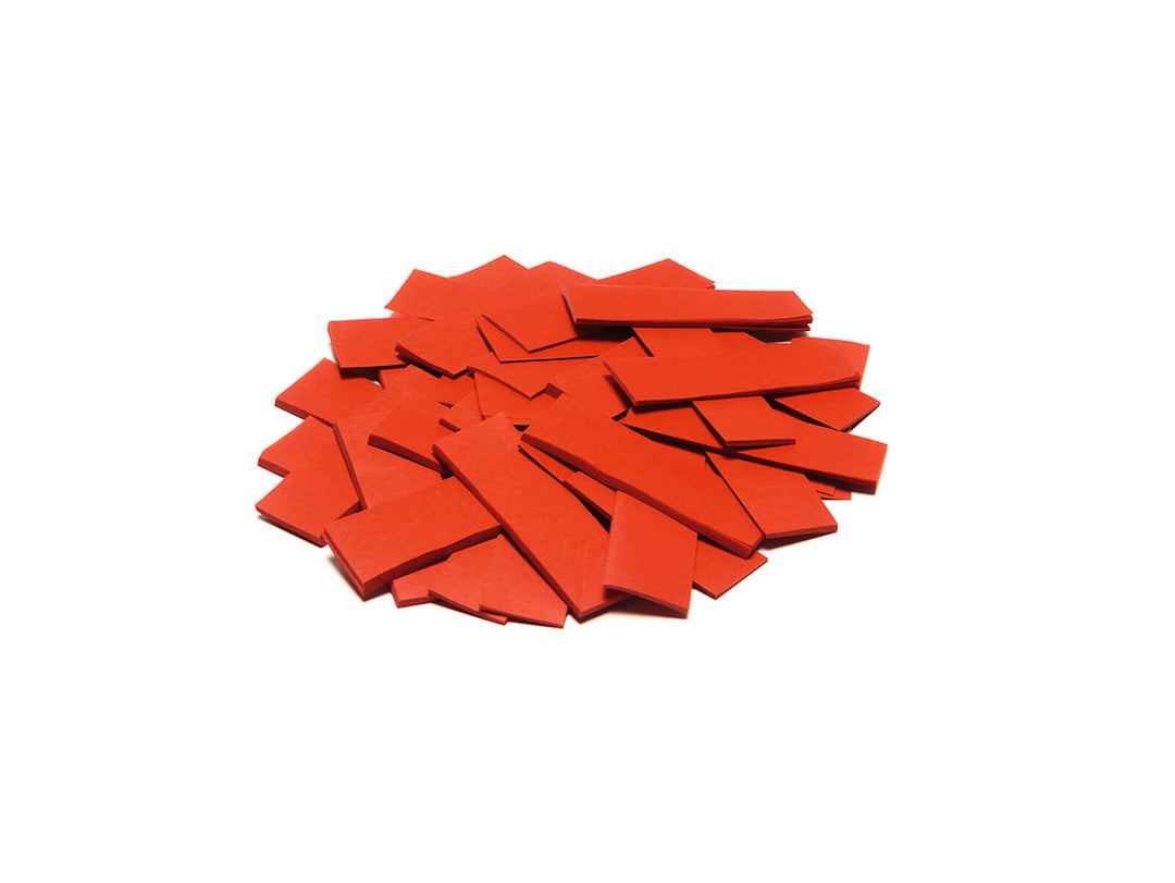 TCM FX Rechteckiges Konfetti 55x18mm, rot, 1kg
