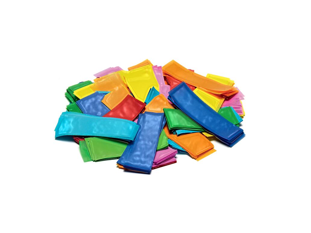 TCM FX Rechteckiges Metallic-Konfetti 55x18mm, mehrfarbig, 1kg