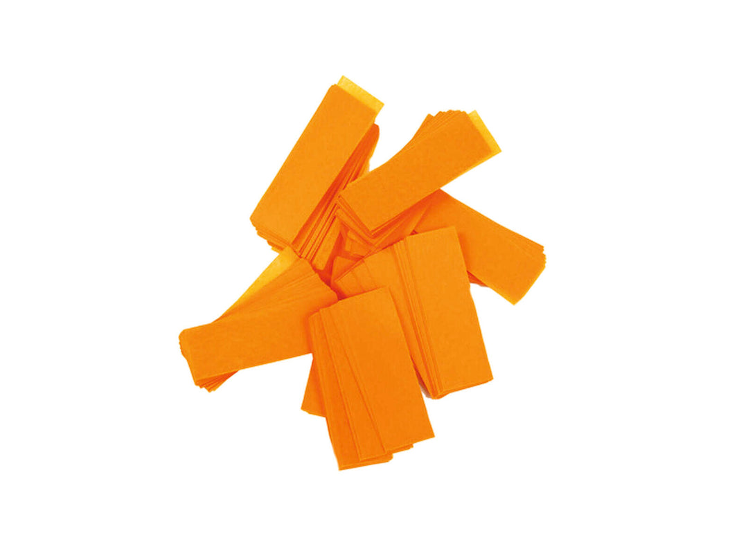 TCM FX Slowfall Confetti rechteckig 55x18mm, neon-orange, UV-aktiv, 1kg