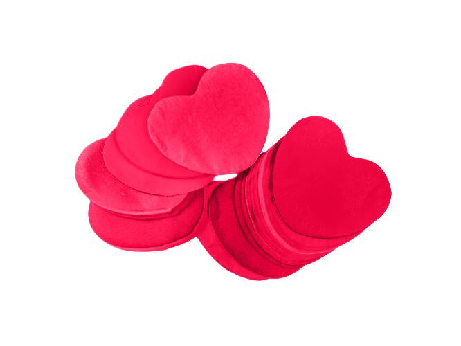 TCM FX Slowfall Confetti Hearts 55x55mm, rot, 1kg