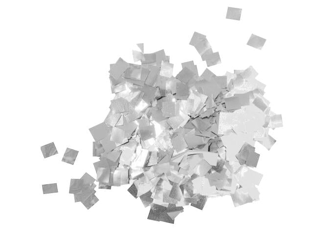 TCM FX Metallic-Konfetti-Raindrops 6x6mm, silber, 1kg