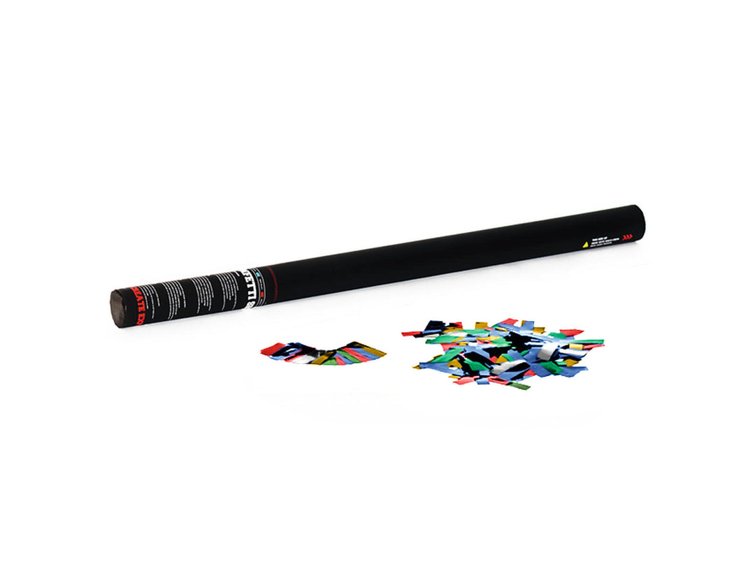 TCM FX Handheld-Konfettikanone 80cm, mehrfarbig metallisch