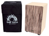 GEWA Club Salsa Cajon aus echtem Holz, Zebrano-Front