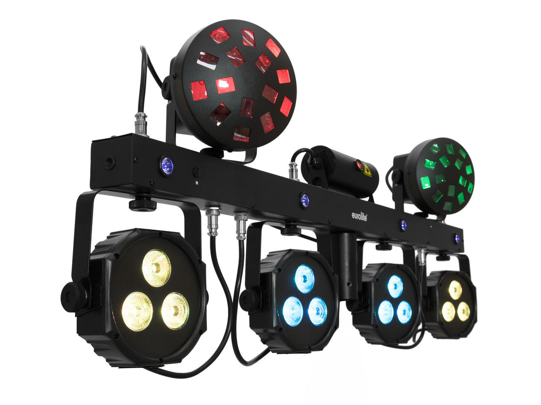 EUROLITE Set LED KLS Laser Bar Next FX Light Set + STV-60-WOT EU Stahlständer schwarz