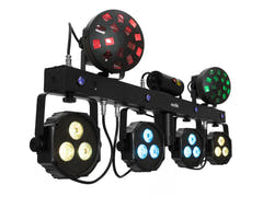 EUROLITE Set LED KLS Laser Bar Next FX Lichtset + M-4 Lautsprechersystemständer