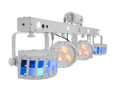 EUROLITE Set LED KLS Laser Bar FX Light Set weiß + BPS-3 Lautsprecherständer weiß