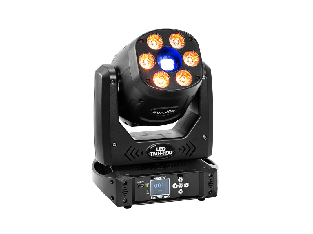 EUROLITE Set 4x LED TMH-H90 + Koffer mit Rollen