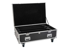 EUROLITE Set 4x LED BAR-8 SWING QCL bar + Flightcase mit Rollen