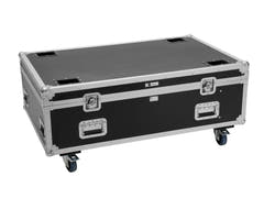 ROADINGER Flightcase PRO 4x LED BAR-8 SWING mit Rollen