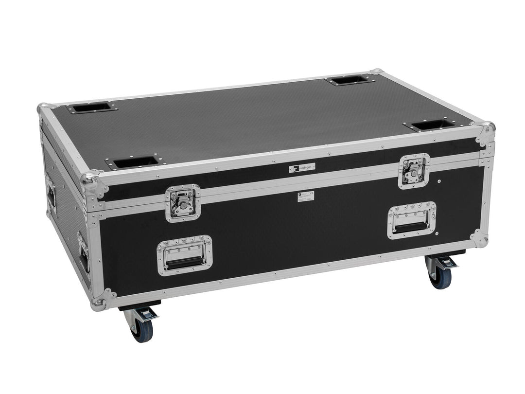 ROADINGER Flightcase PRO 4x LED BAR-8 SWING mit Rollen