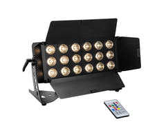 EUROLITE Set 4x LED CLS-18 QCL RGB/WW 18x7W + Flightcase mit Rollen