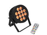 EUROLITE set 8x LED IP PAR 12x8W QCL Spot + case mit Rollen