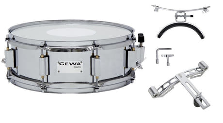 GEWA Marschtrommel 13" x 5", verchromter Stahl