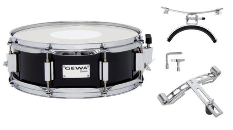 GEWA Marschtrommel 13" x 5", Birke laminiert, schwarz