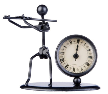 GEWA Skulptur mit Uhr - Flöte