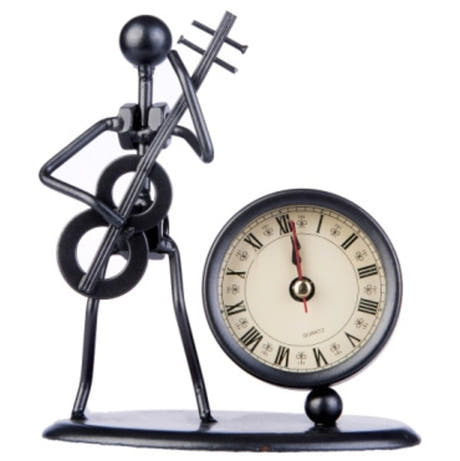 GEWA Skulptur mit Uhr - Bassgitarre