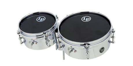 Latin Perkussion Timbales Mini - Chrome (LP845-K)