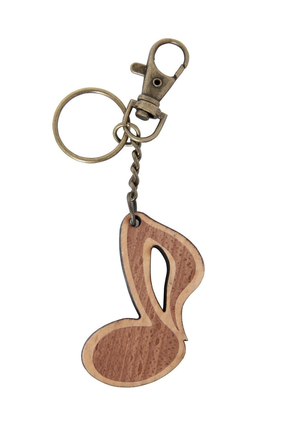 GEWA Schlüsselanhänger in Form einer Achtelnote, Holz