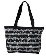 GEWA Notentasche aus Stoff, schwarz, A4 quer