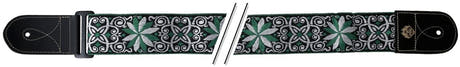 GEWA Gitarren Gurte F&S Folk Jacquard - Grün-White
