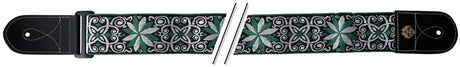GEWA Gitarren Gurte F&S Folk Jacquard - Grün-White