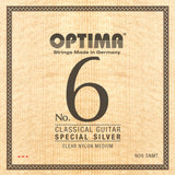 Optima Saiten für klassische Gitarren No. 6 Special Silver - Set Nylon medium (NO6.SNMT)