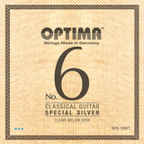 Optima Saiten für klassische Gitarren No. 6 Special Silver - Set Nylon hoch (NO6.SNHT)