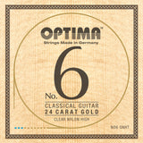 Optima Saiten für klassische Gitarren No. 6 24 Karat Gold - Set Nylon Gold hoch (NO6.GNHT)
