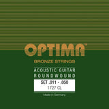 Optima Saiten für Akustikgitarren Bronze Saiten - Satz Custom-light (1727CL)