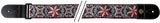 GEWA Gitarren Gurte F&S Folk Jacquard - Rot-White