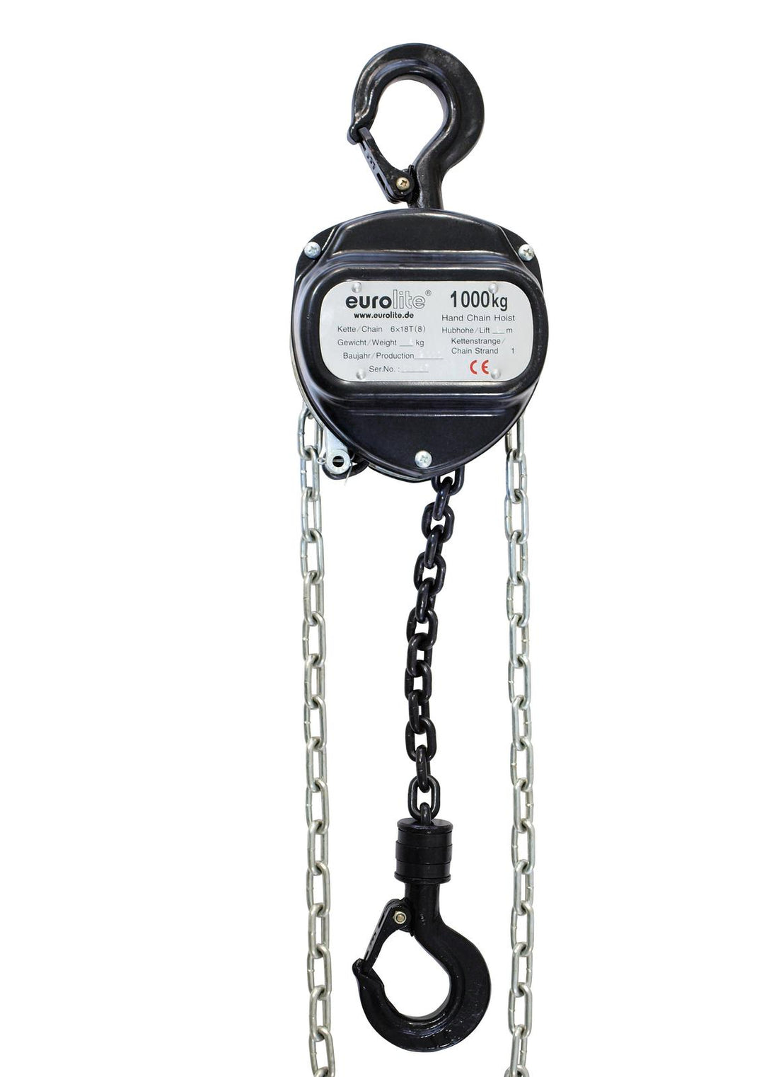 Eurolite Kettenzug 6M/1.0T (Schwarz)