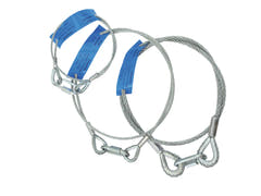 EUROLITE Sicherheitsseil AG-5 3x600mm bis zu 5kg sil