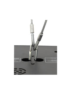 EUROLITE Sicherheitsseil AG-5 3x600mm bis zu 5kg sil
