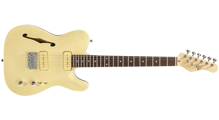 Michael Kelly 59 Thinline Semi-Hollow E-Gitarre, Flame Maple