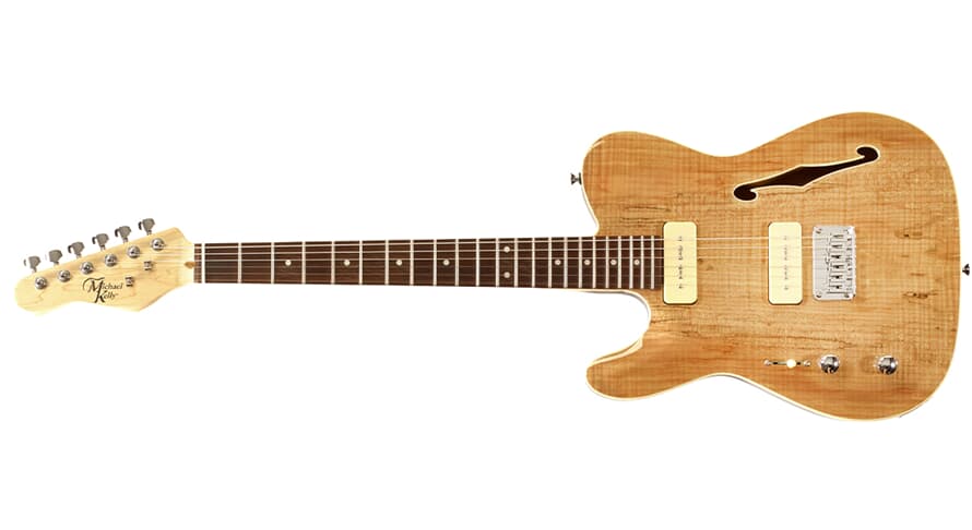 Michael Kelly 59 Thinline Linkshänder-e-gitarre, Spalted Maple